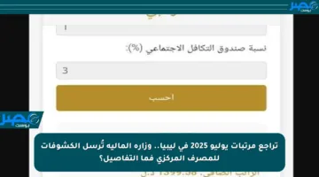 تراجع مرتبات يوليو 2025 في ليبيا.. وزارة المالية تُرسل الكشوفات للمصرف المركزي فما التفاصيل؟